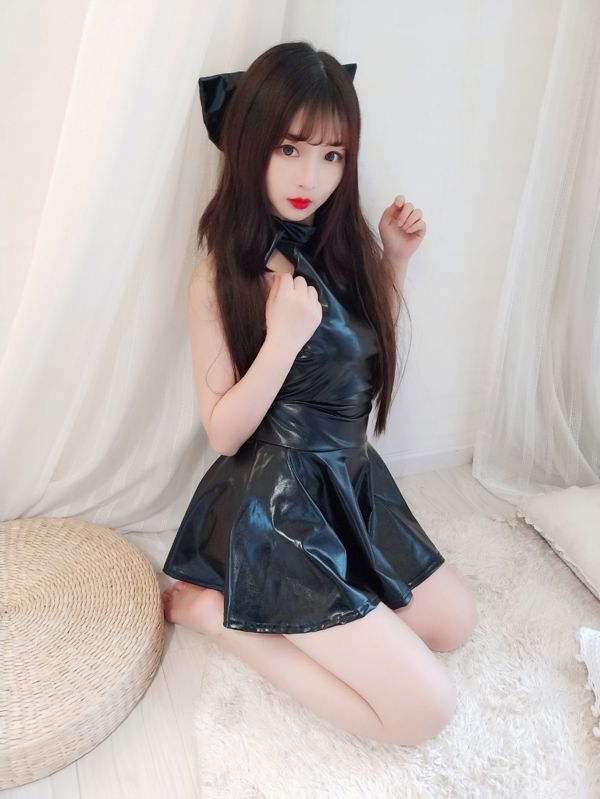 [COS 복지] 이차원 미인 후루카와 카구라 - 블랙 밝은 드레스