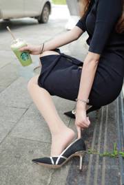 [IESS 奇思趣向] Si Xiangjia 837: Wan Ping's "Sweet Frappuccino" kousen met mooie benen