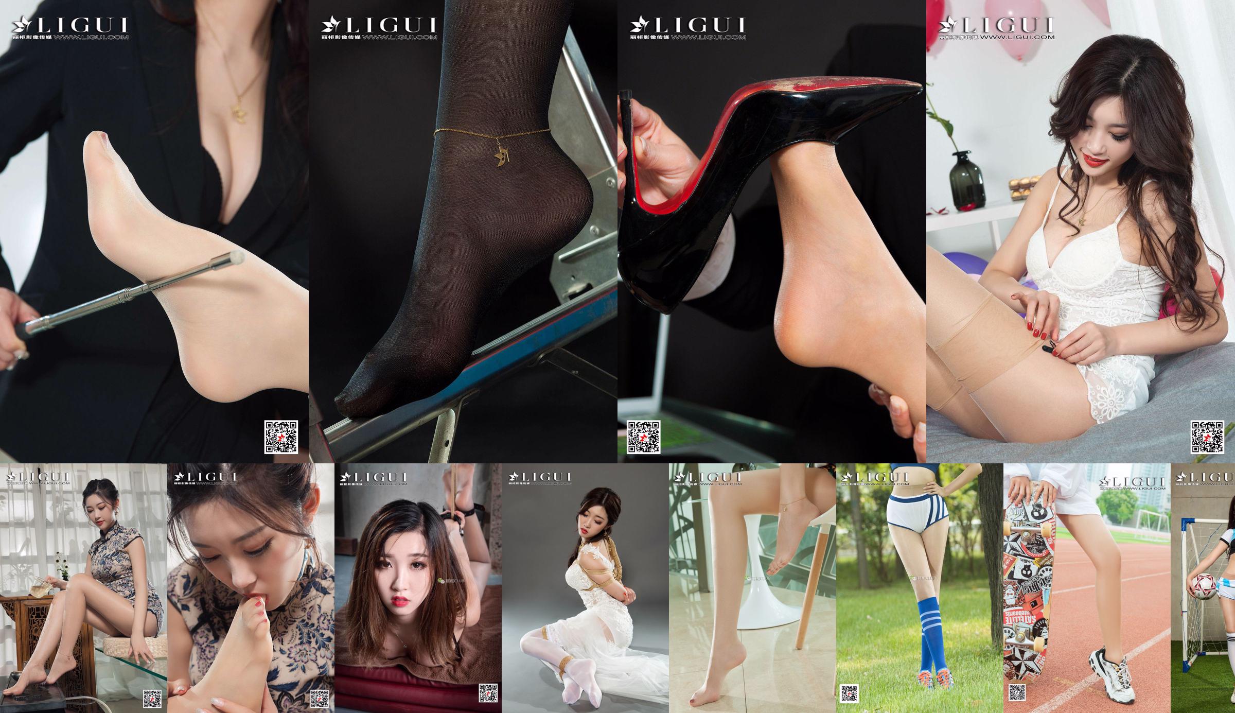 Model nogi Xiao Xiao „Połączone pończochy i piękne zestawy” [丽 柜 LIGUI] Internet Beauty No.441eb4 Strona 15