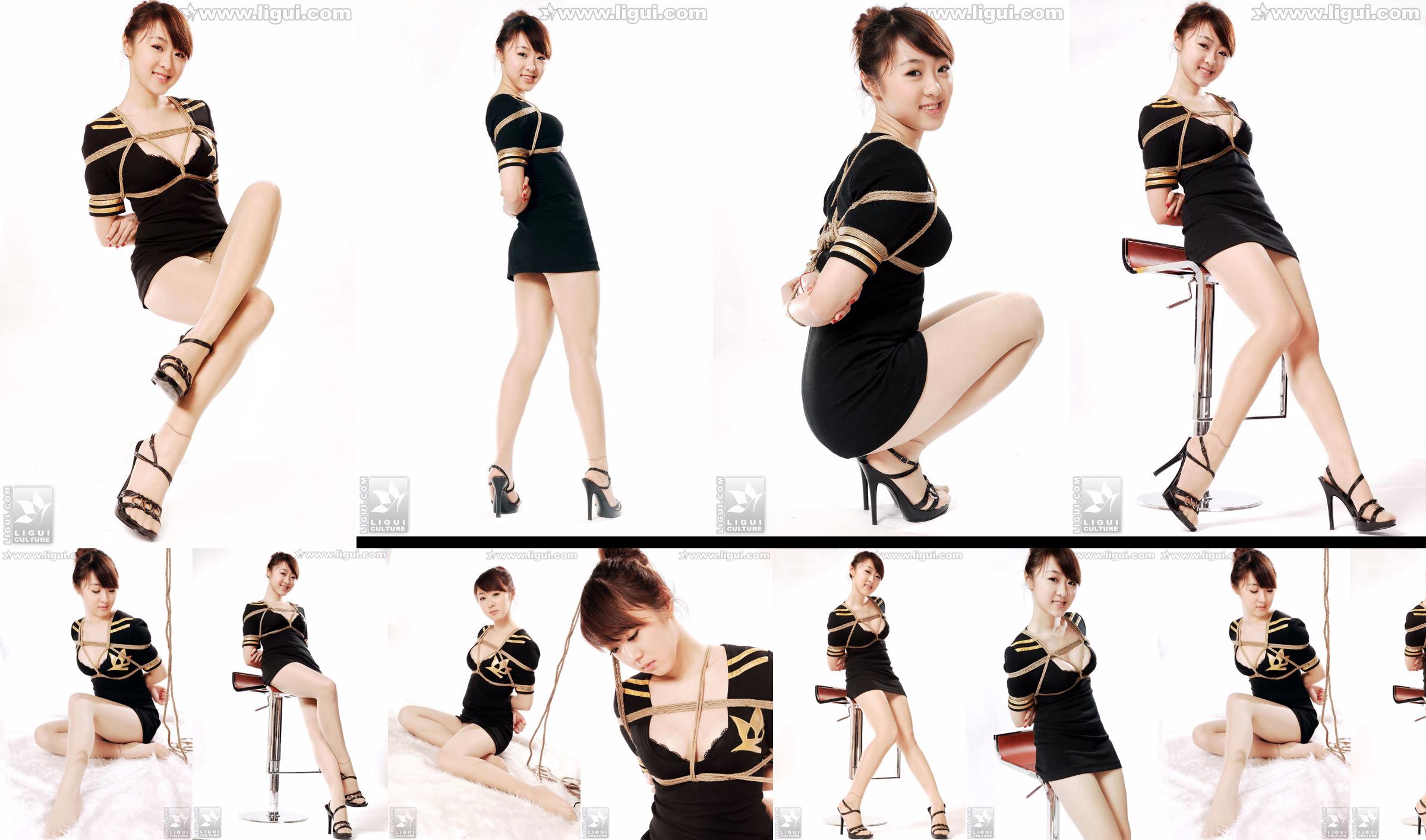 Model Tian Peipei "Ästhetische und süße gebündelte Versuchung" [丽 柜 美 ​​ui LiGui] Wunderschönes Foto mit Beinen und Jadefüßen No.b05a9d Seite 19