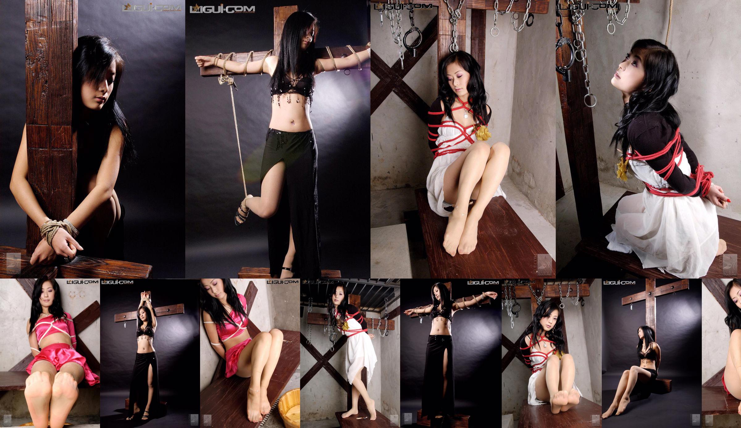 [丽 柜 美 ​​束 LiGui] Người mẫu Saya "Black Silk Shanks" Silk Foot Photo No.3667c8 Trang 7