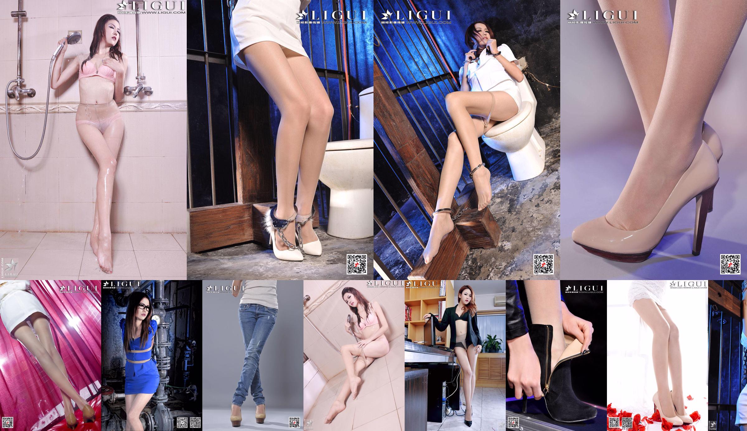 Model Kexin "The Best Costume Beauty with Silky Feet" Complete Works [丽柜LiGui] Photograph of Beautiful Legs and Jade Feet No.8278b1 Page 1