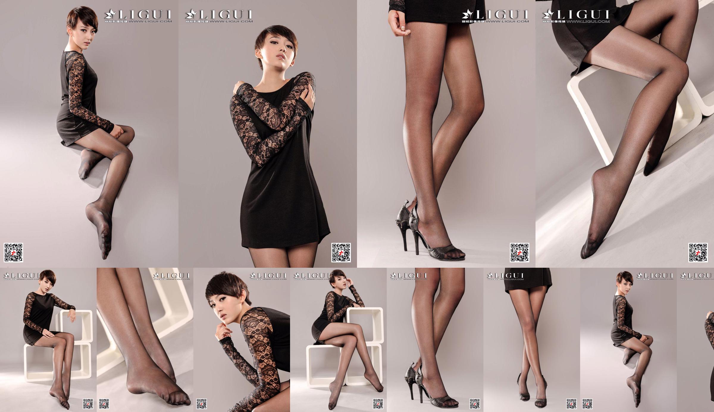 Model Xiaoqi „Czarna koronka” [Ligui Ligui] Internet Beauty No.756588 Strona 1
