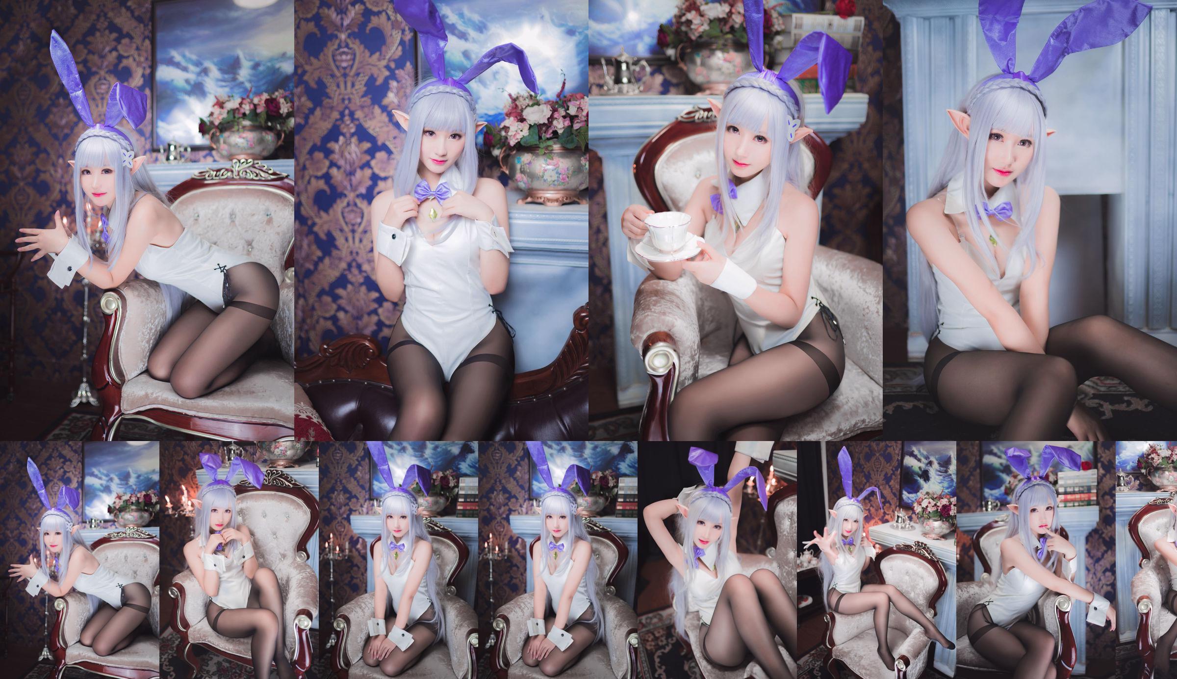 Cosplay Mo Xiaowu "Emilia Bunny Girl" No.f8a98e Trang 9