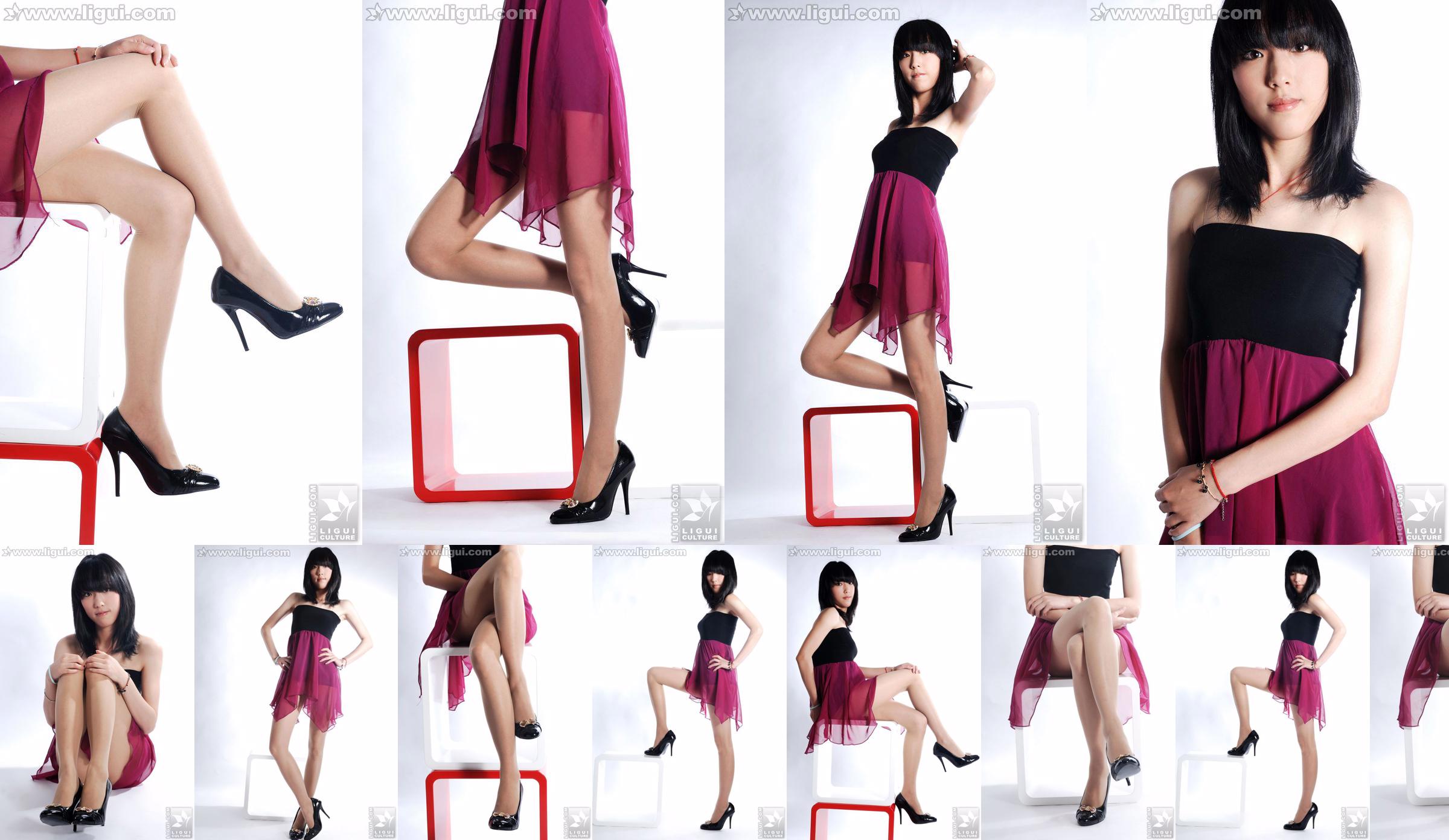 Model Lu Yingmei "Top Visual High-heeled Blockbuster" [丽 柜 LiGui] Foto kaki dan kaki giok yang indah No.345025 Halaman 1