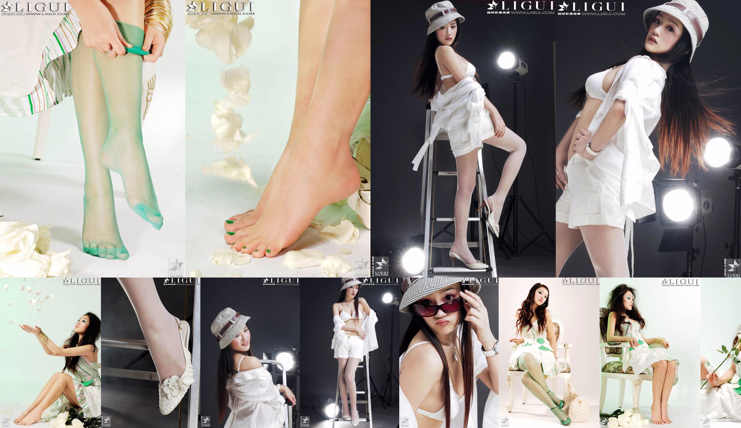 [丽 柜 贵 stopa LiGui] Zdjęcie "Modnej stopy" modelki Zhanga Jingyana przedstawiające piękne nogi i jedwabne stopy No.46627e Strona 8