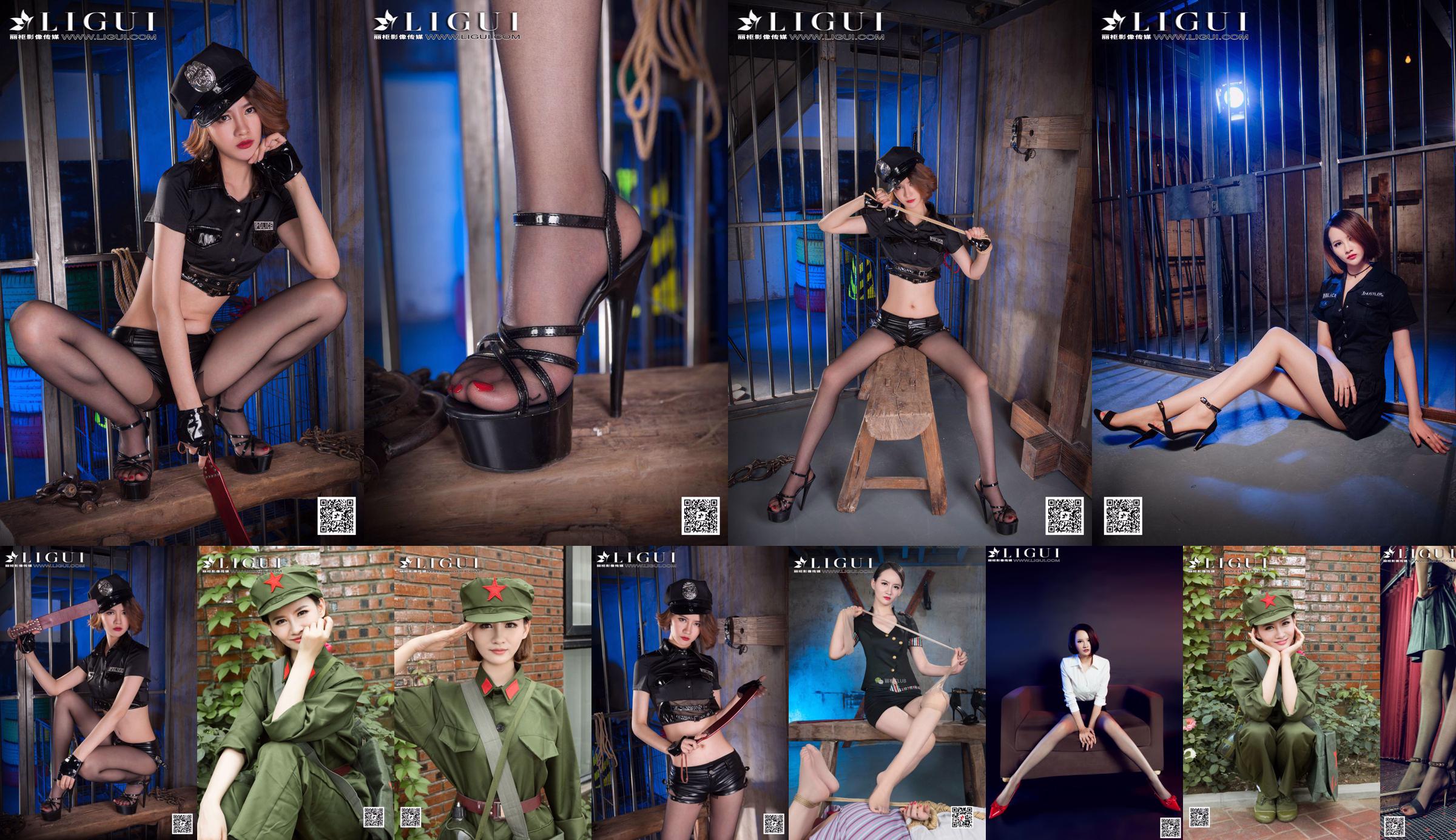 Model AMY "Mädchen mit schwarzer Seide und High Heels in einem Strapskleid" [Ligui LiGui] Foto von schönen Beinen und Jadefüßen No.888edf Seite 1