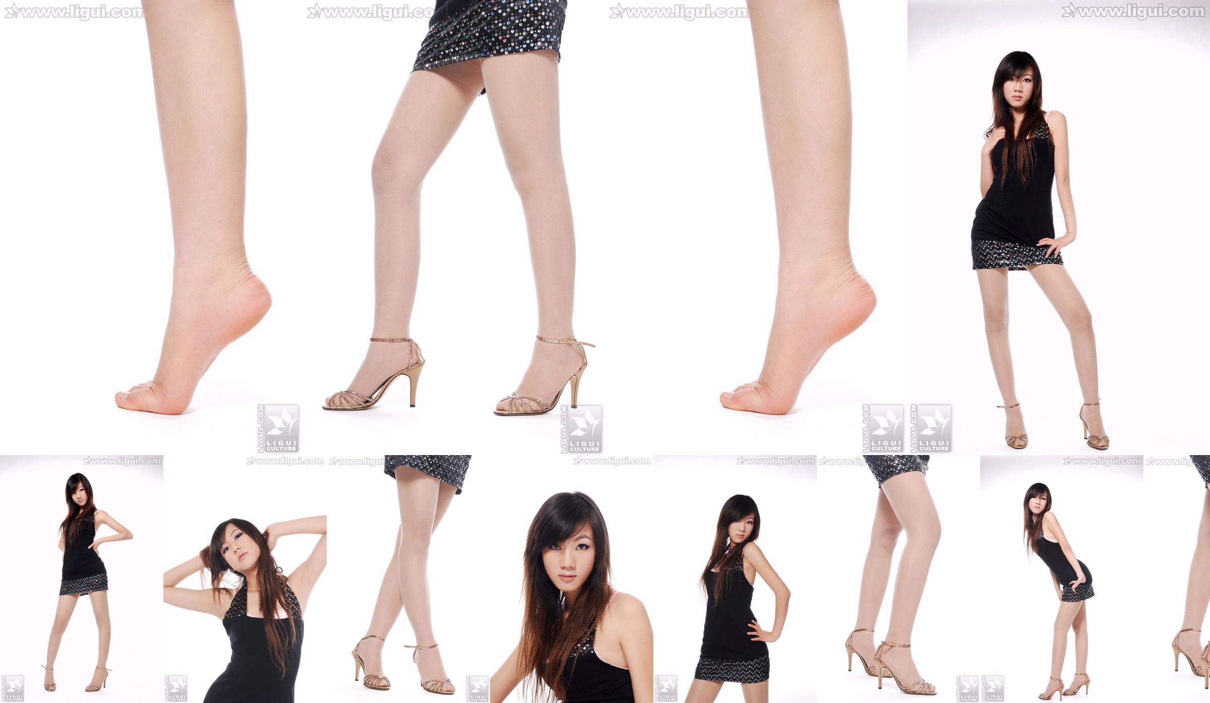 Model Sheng Chao „Nefrytowa stopa na wysokim obcasie Piękny nowy pokaz” [Sheng LiGui] Zdjęcie pięknych nóg i nefrytowej stopy No.ceef44 Strona 1