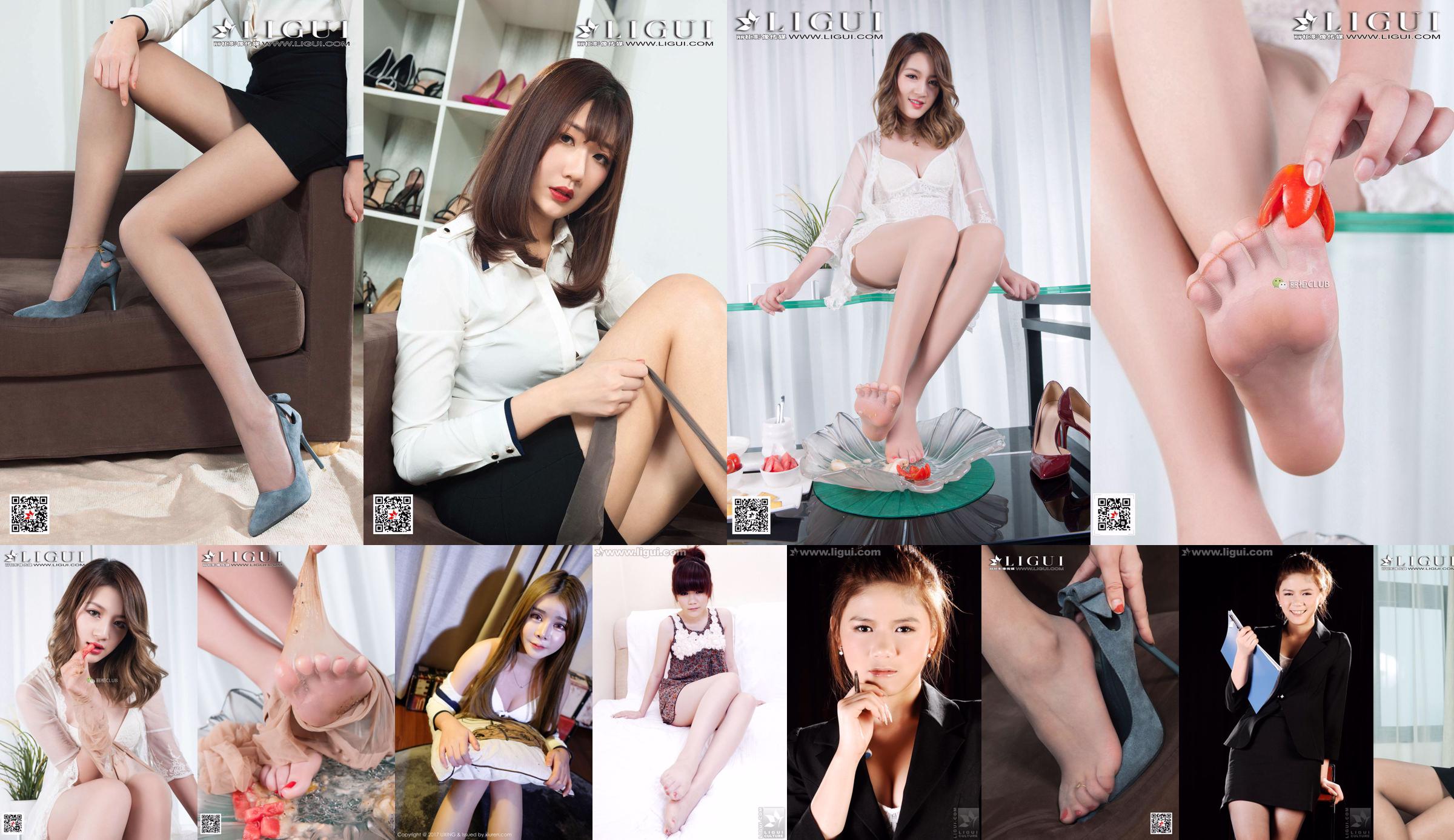 นางแบบ Doudou "The Innocent Show of Pure Girl" [Ligui LiGui] รูปถ่ายขาสวยและเท้าหยก No.2e957d หน้า 1