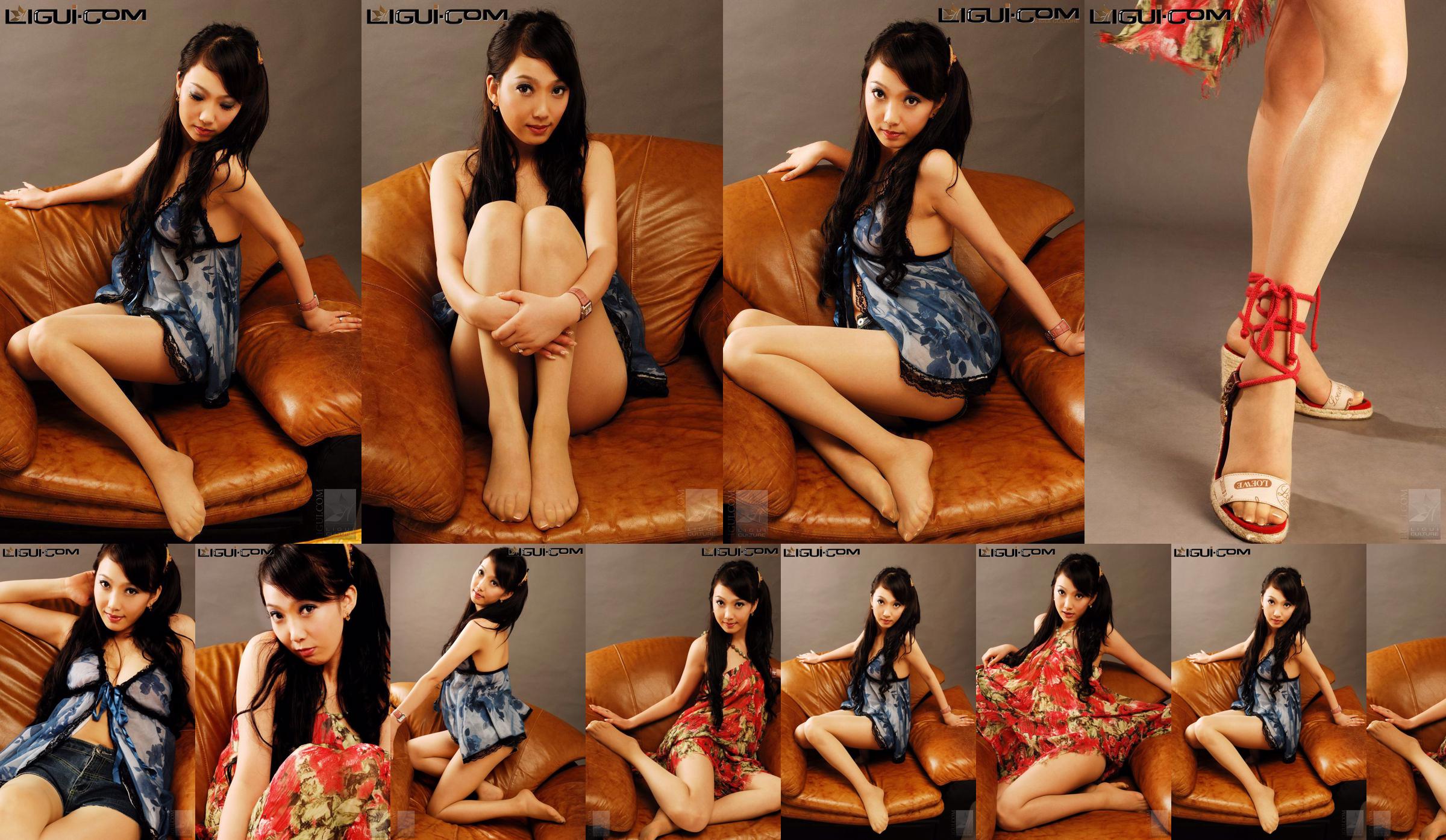 Model Liang Xiaoli "Slim Silk Rhyme" [丽柜LiGui] Silk Foot Photo Picture No.00e909 Page 1
