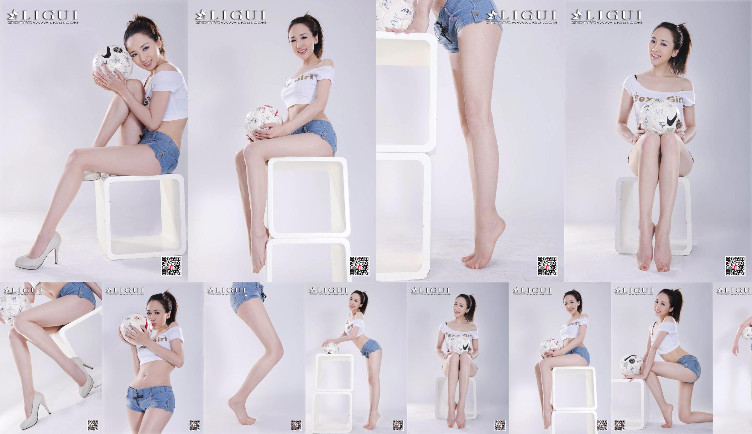 Model Qiu Chen "Super Short Hot Pants Football Girl" [LIGUI] No.1e9be4 Pagina 4